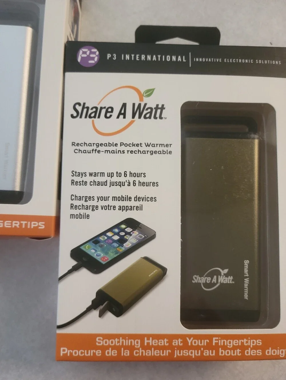 Rechargeable Pocket Warmer/ Phone Charger- Bundle Of 2